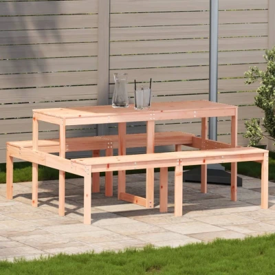 Afbeelding van Picknicktafel 160x134x75 cm massief douglashout