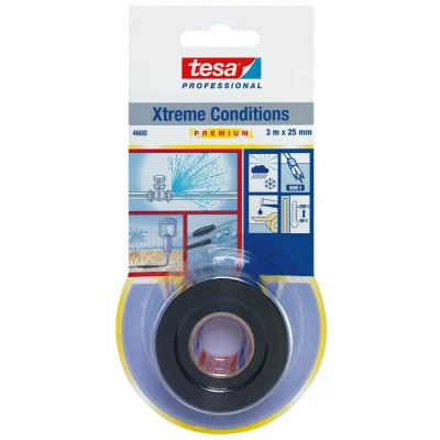 Afbeelding van Tesa 4600 Reparatietape Zelfvulkaniserend Zwart 25mm x 3m
