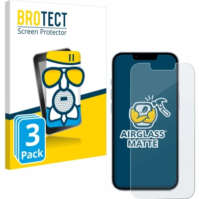 Afbeelding van BROTECT Screenprotector voor Apple iPhone 14 Folie Beschermfolie Beschermglas matte (3 Stuks)