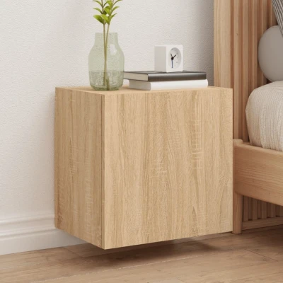 Afbeelding van Tv wandmeubels 2 st 40,5x30x40 cm hout sonoma eikenkleurig