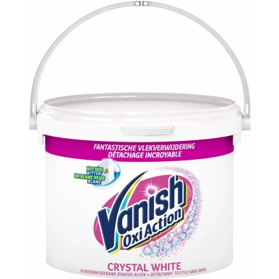 Afbeelding van Vanish Oxi Action Crystal White Base Poeder Voor Witte Was 2,4 kg