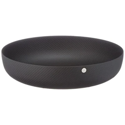 Afbeelding van Alessi Ronde Mand Met Structuur 21 Cm Zwart