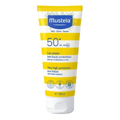 Afbeelding van Mustela Lait Solaire Tres Haute Protection SPF50+ 100ml Crème 100 ml