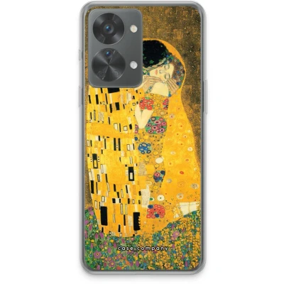 Afbeelding van Case Company® hoesje geschikt voor OnePlus Nord 2T Der Kuss Soft Cover Telefoonhoesje Bescherming aan alle Kanten en Schermrand