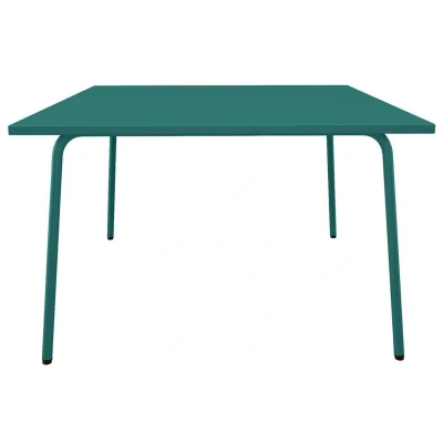 Afbeelding van Vente unique Vierkante tuintafel L120 cm van metaal Blauwgroen MIRMANDE MYLIA L 120 x H 75 D