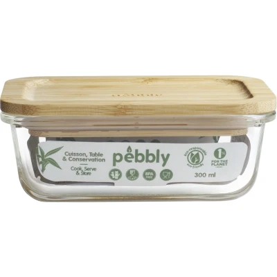 Afbeelding van Voorraadpot met Deksel, Rechthoekig, 0.3 L Pebbly