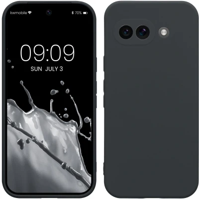 Afbeelding van kwmobile telefoonhoesje geschikt voor Google Pixel 9a Hoesje smartphone Precisie camera uitsnede In bosbesblauw