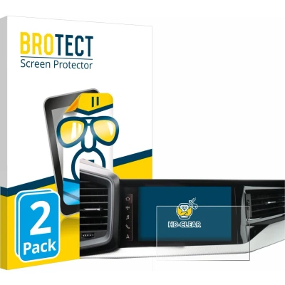 Afbeelding van BROTECT Screenprotector voor Audi A1 Sportback 2019 MMI Navigation Plus 10.1&quot; Folie Beschermfolie transparant (2 Stuks)