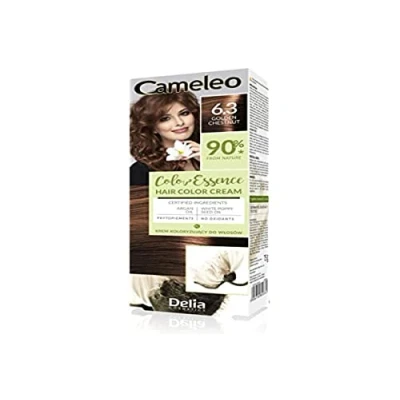 Afbeelding van Cameleo Color Essence haarkleurcrème goudbruin kleurbeton werkt tot 8 wasbeurten natuurlijke kleur opfrissen van voedend witte klaprozen, arganoliën 75 g