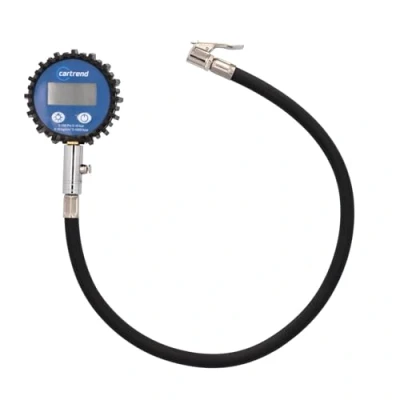Image de cartrend 50238 Manomètre numérique, lumineux, professionnel, pour pneus, jusqu&#039;à 10 bar