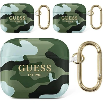 Afbeelding van Guess GUA3UCAMA AirPods 3 cover groen/kaki Camo Collection