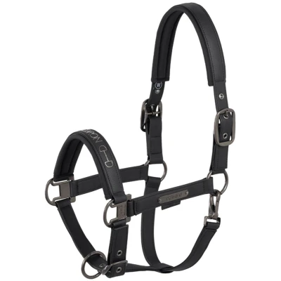Afbeelding van Eskadron Halster Faux Leather Platinum Zwart WB
