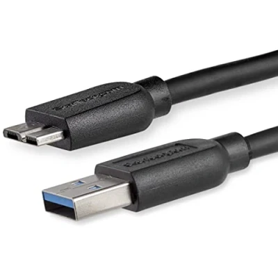 Afbeelding van Kabel USB naar micro Startech USB3AUB2MS Zwart