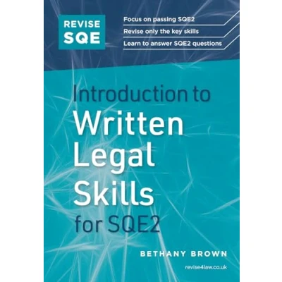 Afbeelding van Revise SQE Introduction to Written Legal Skills