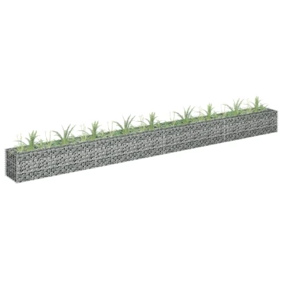 Afbeelding van Gabion plantenbak verhoogd 360x30x30 cm gegalvaniseerd staal
