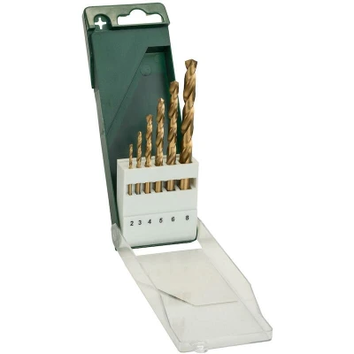 Afbeelding van Bosch Accessories 2609255113 HSS Metaal spiraalboorset 6 delig TiN DIN 338 Cilinderschacht 1 set(s)