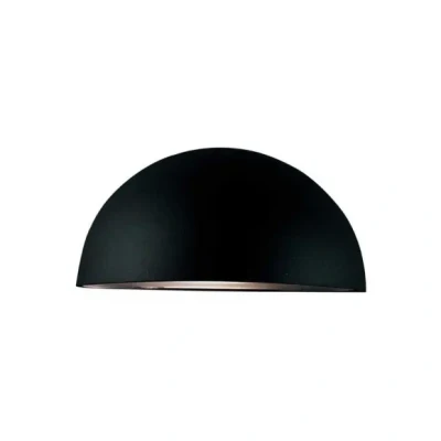 Afbeelding van Wandlamp Bergen, halfrond, zwart
