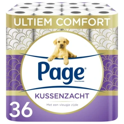 Afbeelding van Toiletpapierpagina Zacht toiletpapierkussen 36 rollen Voordelige verpakking