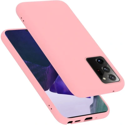 Afbeelding van Cadorabo Hoesje geschikt voor Samsung Galaxy NOTE 20 ULTRA in LIQUID ROZE Beschermhoes gemaakt van flexibel TPU silicone Case Cover