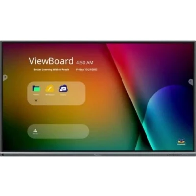 Image de ViewSonic ViewBoard IFP6550 5F Classe de diagonale 65&quot; 50 Series écran LCD rétro éclairé par LED interactive avec tactile (multi touch) / capacité PC en option (slot in) 4K UHD (2160p) 3840 x 2160 Direct