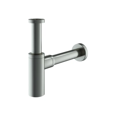 Afbeelding van HotBath Archie design sifon rond RVS Minimalistisch