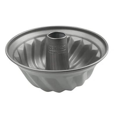 Afbeelding van Zenker tulbandvorm Candy Ø 23 cm traditionele heerlijke met antiaanbaklaag (kleur: zilver/roze) Hoeveelheid: 1 stuk