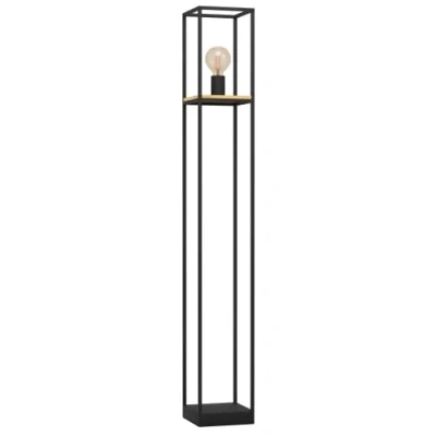 Afbeelding van EGLO Libertad Vloerlamp E27 128,5 cm Zwart/Bruin