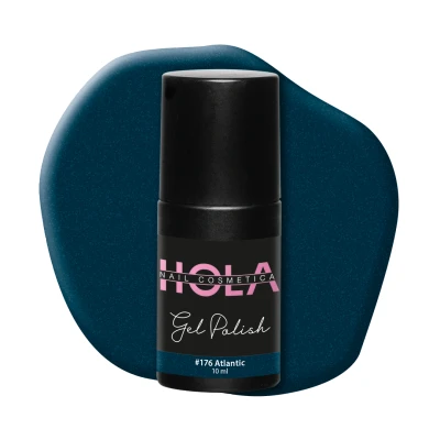 Afbeelding van Gelpolish #176 Atlantic 10ml Blauw Gelnagellak Hola