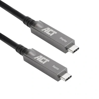 Afbeelding van ACT USB C 3.2 Gen2 Active Optical Cable (AOC), voor touchpanels, video, data, power, 7.5m