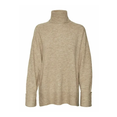 Afbeelding van Vero Moda Vmjupiter Trui, Dames, Maat: Small, Silver mink