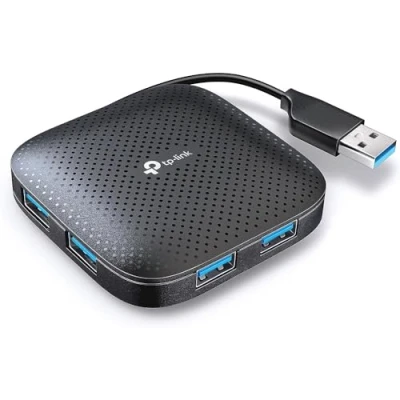 Afbeelding van TP LINK UH400 USB 3.2 Gen 1 hub 4 poorten Zwart