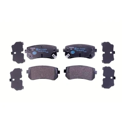 Afbeelding van HELLA 8DB 355 006 961 Remblokkenset Met akoestische slijtagewaarschuwing toebehoren KIA: RIO 2, Sportage II, Pride Hatchback, HYUNDAI: ACCENT 3