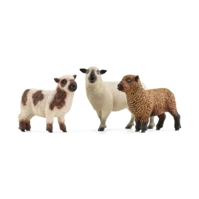 Image de Figurine Trio De Moutons, Pour Enfants Des 3 Ans, 5 X 19 11 Cm Schleich 42660 Farm World