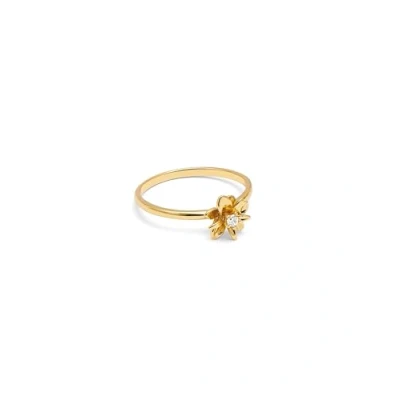 Afbeelding van Singularu Gardenia Ring goldcoloured, Dames, Maat: 54, Gold coloured