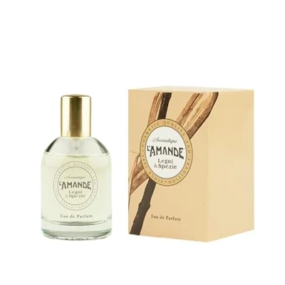 Afbeelding van L&#039;AMANDE Moderne en sensuele damesgeur met salie, kardemom ceder, eau de parfum houtachtige agrumaten noten, cadeau ideeën voor dames, verjaardag, geuren 50 ml, gemaakt in