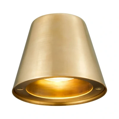 Afbeelding van Buitenwandlamp Aleria, 1 x GU10, messing, zeewaterbestendig