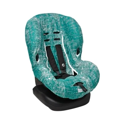 Afbeelding van Meyco Baby Fine Lines autostoelhoes emerald green groep 1+