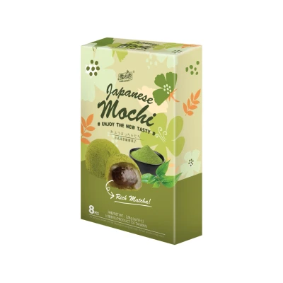 Afbeelding van Yuki &amp; Love Mochi rijstcake Matcha smaak 128 g