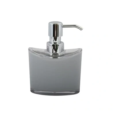 Afbeelding van MSV Zeeppompje/dispenser Aveiro PS kunststof lichtgrijs/zilver 11 x 14 cm 260 ml