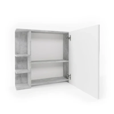 Afbeelding van Vicco Badkamerspiegelkast Fynn, Beton/Beton, 80 x 64 cm