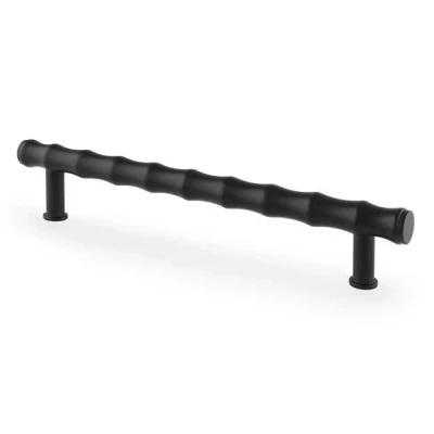 Afbeelding van Crispin Bamboo T Bar Kastgreep matzwart 160mm