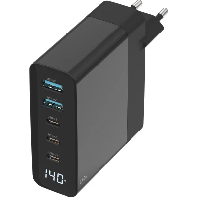 Afbeelding van Sitecom Wandoplader Power Delivery 140 W Led Display Zwart (ch 1003)