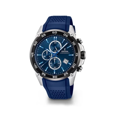 Afbeelding van Festina Chronograaf, Heren, Maat: One Size, Blue