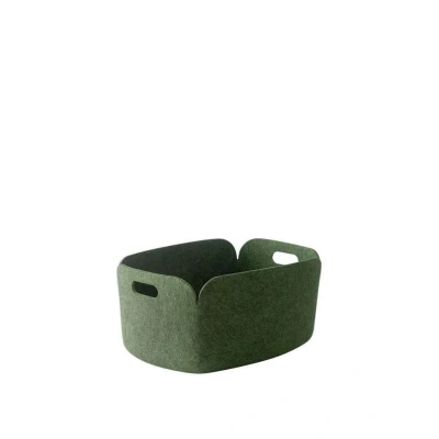 Afbeelding van Muuto Restore Basket Opbergmand dark green