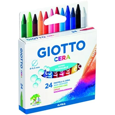 Image de 24 crayons cire GIOTTO