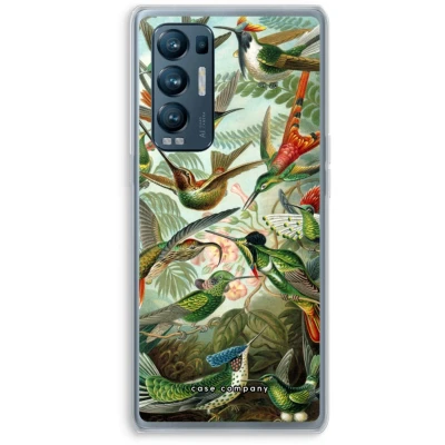 Afbeelding van Case Company® hoesje geschikt voor Oppo Find X3 Neo Haeckel Trochilidae Soft Cover Telefoonhoesje Bescherming aan alle Kanten en Schermrand