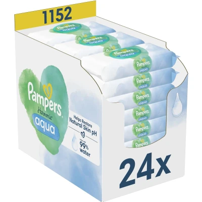 Afbeelding van Pampers Billendoekjes Aqua Harmonie 24x48 = 1152 stuks