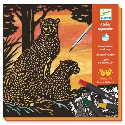 Afbeelding van Djeco atelier aquarel jungledieren