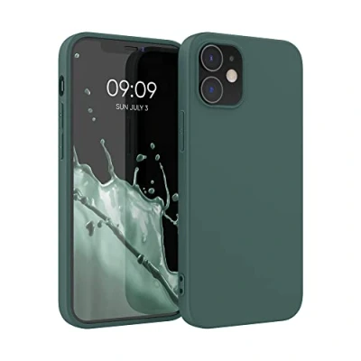 Afbeelding van kwmobile telefoonhoesje geschikt voor Apple iPhone 12 / Pro Hoesje smartphone Back cover in blauwgroen