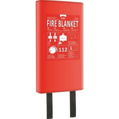 Afbeelding van ELRO FB1800 Blusdeken 1.80m x 1.20m Ook voor bedekken personen In harde kunststof box voldoet